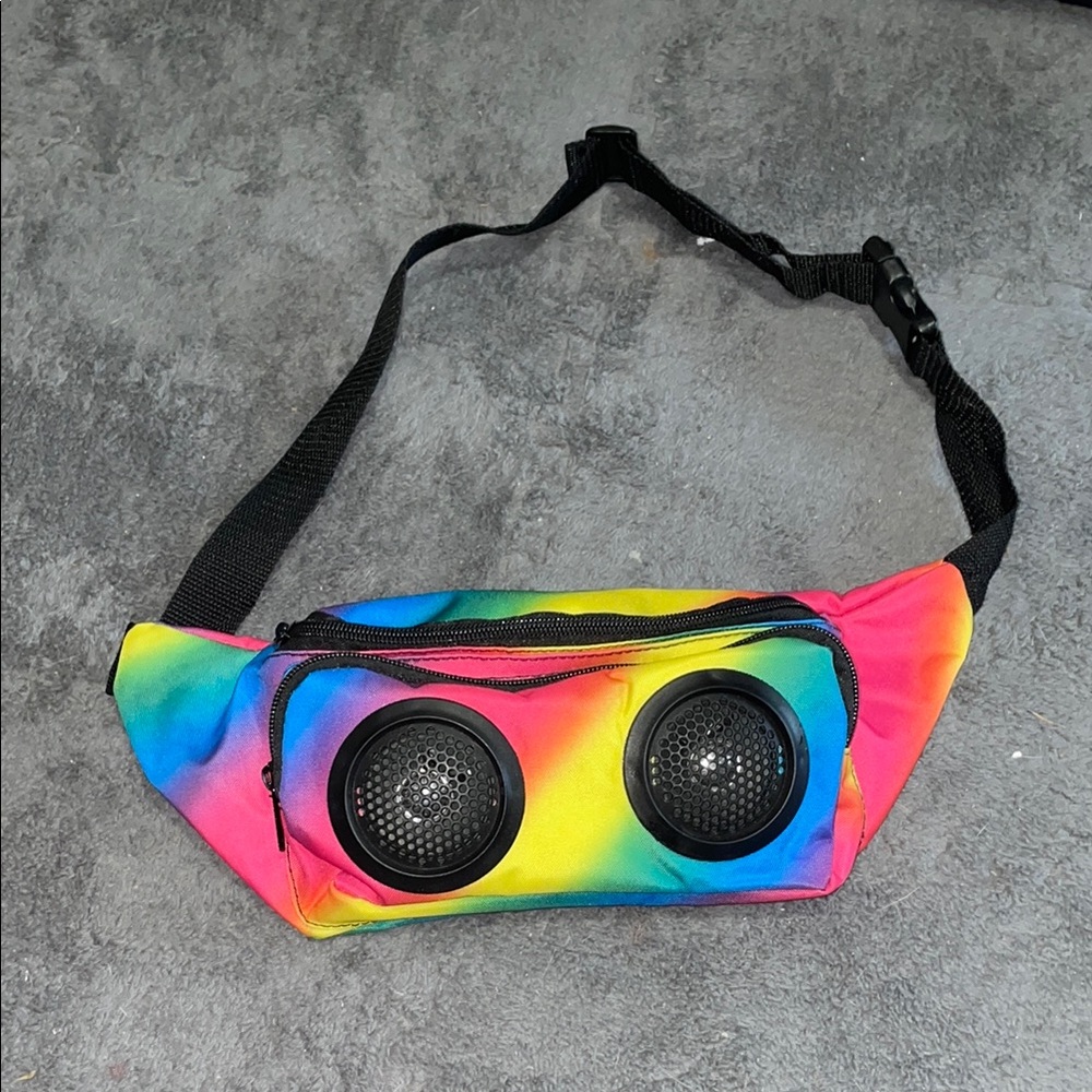 Rainbow Portable Speaker Fanny Pack Waist Bag